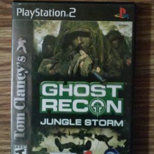 Playstation 2 Ghost Recon Tom Clancy's Game Book and Plastic Cover Perfect Condi